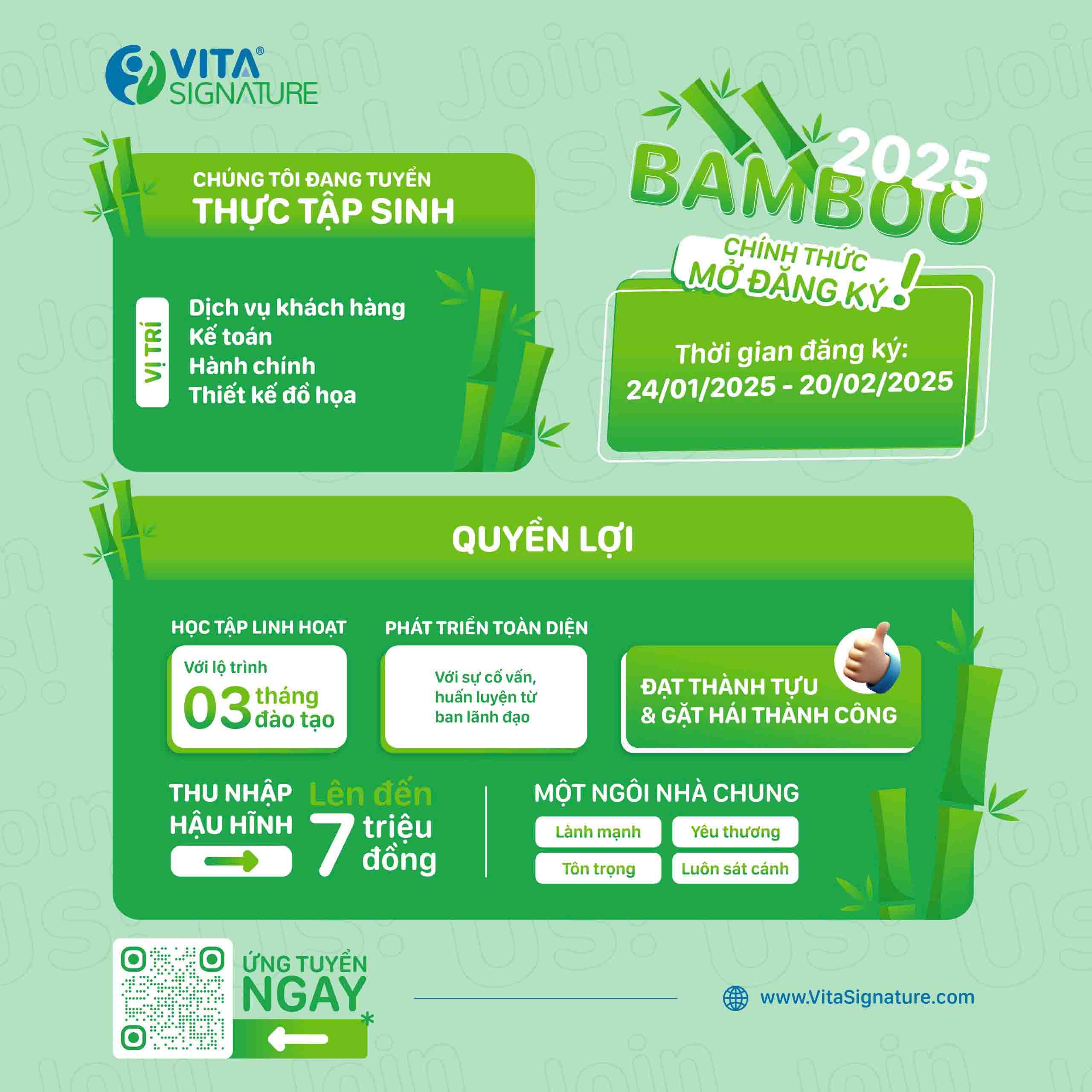 Vita Signature Bamboo 2025 chính thức mở đăng ký